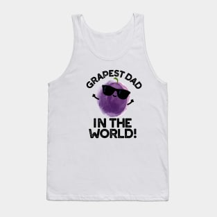 Grapest Dad In The World Cute Fruit Pun Tank Top